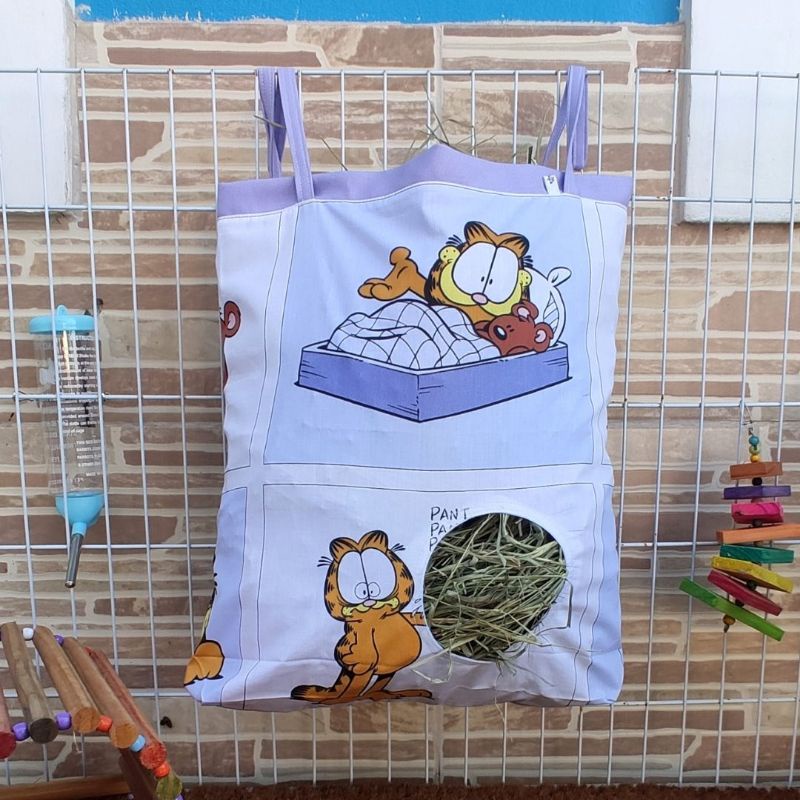 Saco Porta Feno Para Coelho e Porquinho da Índia - Imagem 6
