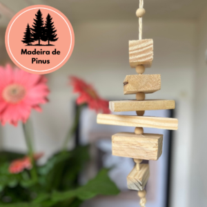 Brinquedo de Madeira PINUS CRÚ Para Coelho e Porquinho da Índia