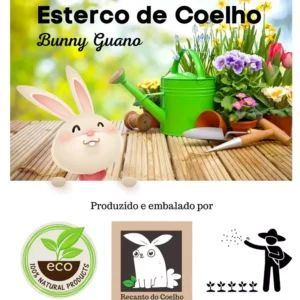 Esterco Orgânico Triturado de Coelho - Bunny Guano - 01 kg