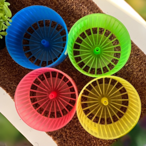 Brinquedo Roda Gira Gira de Plástico para Hamster e Roedores