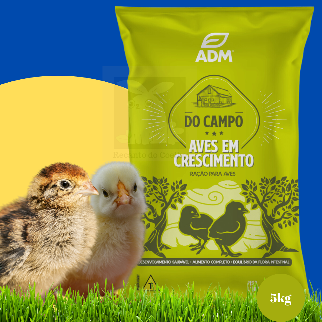 Ração ADM Do Campo AVES EM CRESCIMENTO (INICIAL Pintinho) - 5Kg